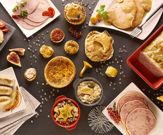 Gamme festive charcuterie TLC Tous les produits de charcuterie festifs de TLC